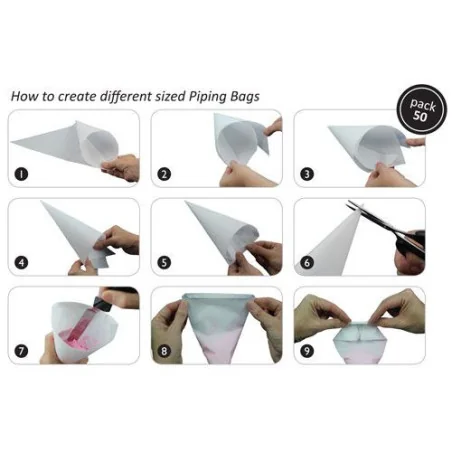 Triangoli di Pergamena per Sac a Poche (50pz)
