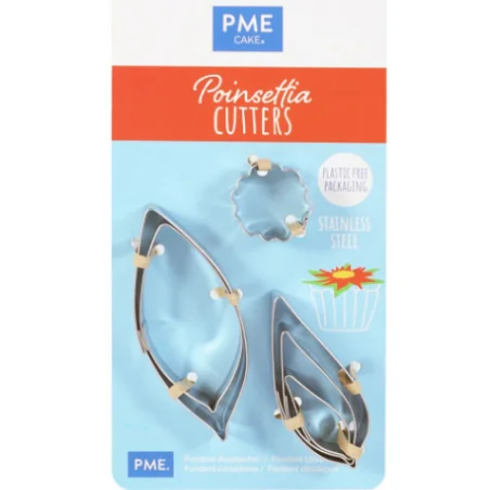 Set 6 tagliapasta Fiore Stella di Natale di PME