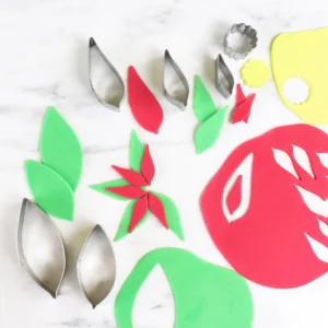 Set 6 tagliapasta Fiore Stella di Natale di PME 2