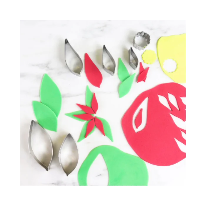 Set 6 tagliapasta Fiore Stella di Natale di PME