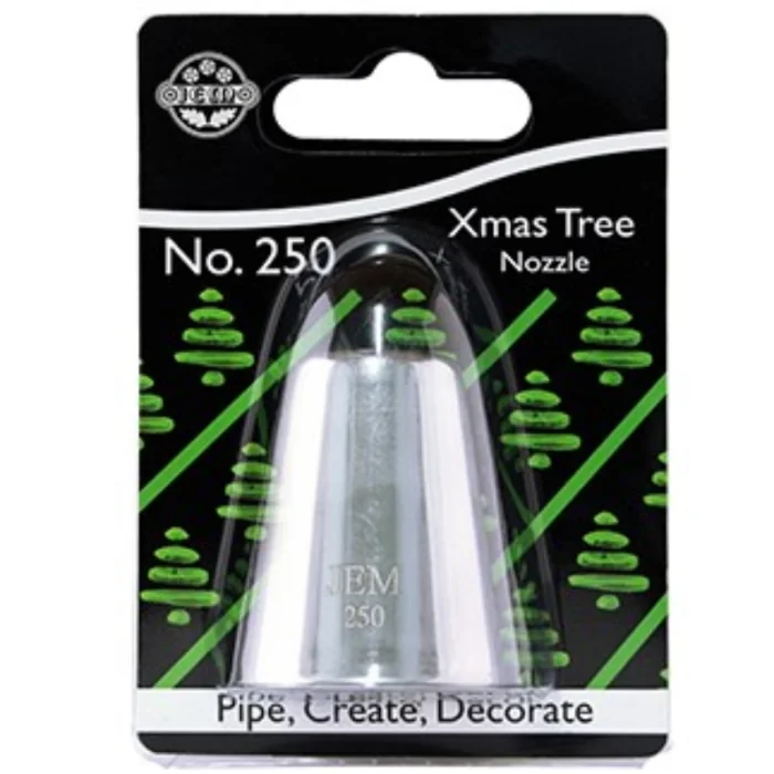 BECCUCCIO N.250 ALBERO ABETE NATALE N.250 JEM Decorazioni dolci e Cupcakes con Sac a Poche