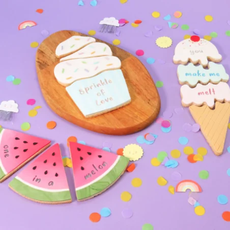 SET STAMPINI ALFABETO PER CUPCAKES & COOKIES - Tagliapasta & Tagliabiscotti - PME