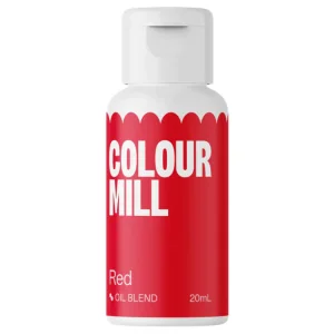 COLORANTE ROSSO BASE OLIO RED (20ML) Colorante Alimentare per Dolci e Torte Cake Design Colour Mill.