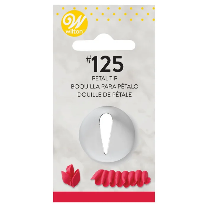 Beccuccio n.125 Petalo Grande Wilton Decorazioni dolci e Cupcakes con Sac a Poche