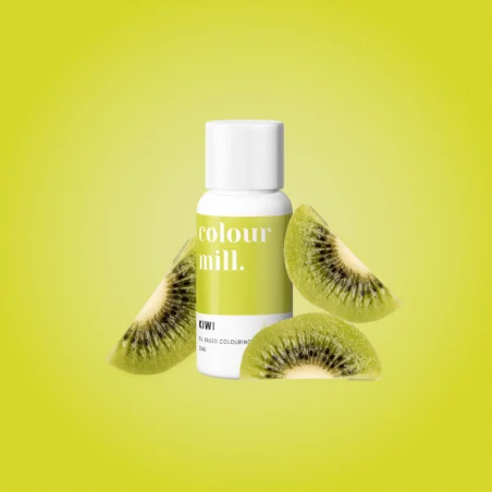 Colorante Verde Kiwi a Base Olio (20ml) Colorante Alimentare per Dolci e Torte Cake Design Colour Mill.