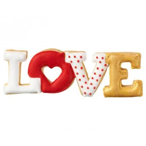 Tagliabiscotti LOVE scritta (11CM) Patisse 2
