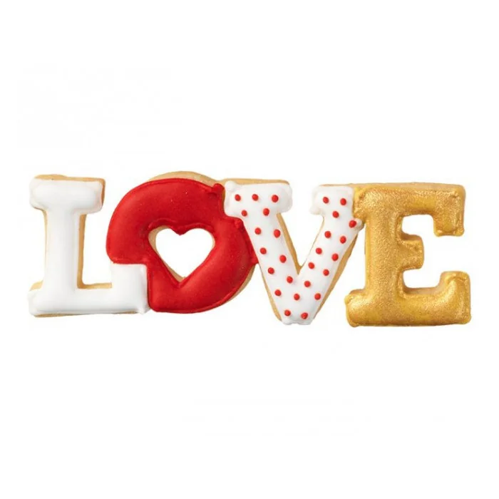 Tagliabiscotti LOVE scritta (11CM) Patisse