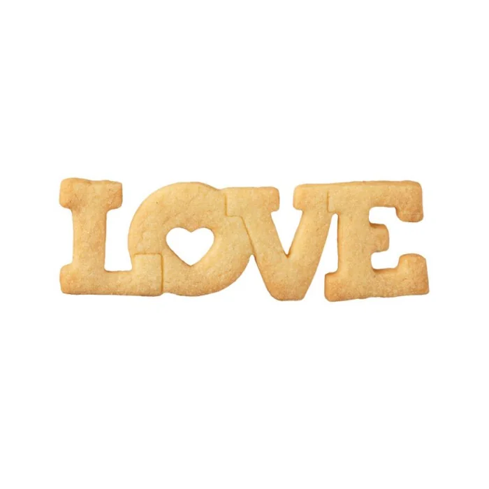 Tagliabiscotti LOVE scritta (11CM) Patisse