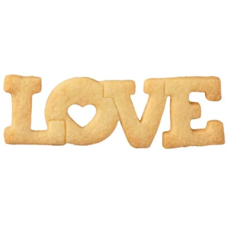 Tagliabiscotti LOVE scritta (11CM) Patisse