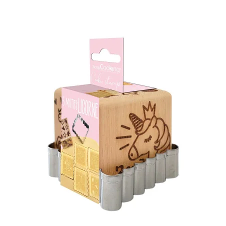 TIMBRO DI LEGNO PER BISCOTTI UNICORNO