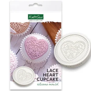 STAMPO SILICONE CUORE IN PIZZO KATY SUE