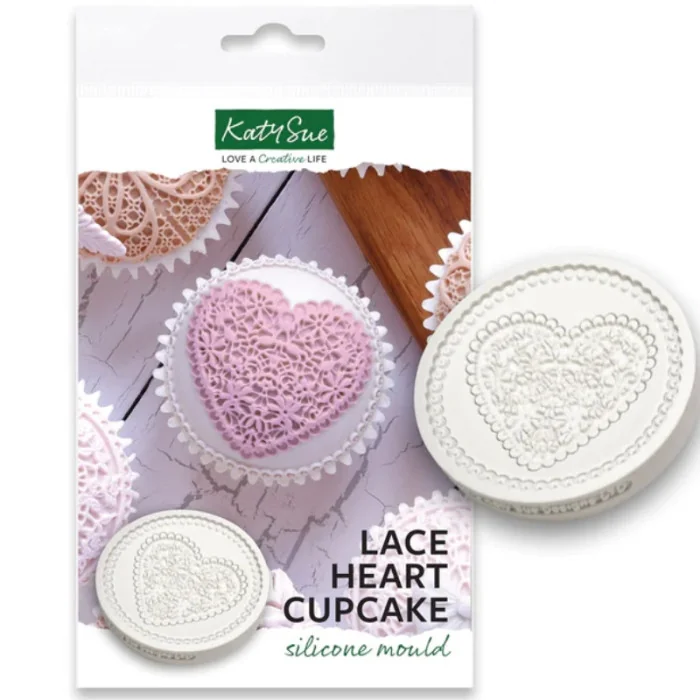 STAMPO SILICONE CUORE IN PIZZO KATY SUE