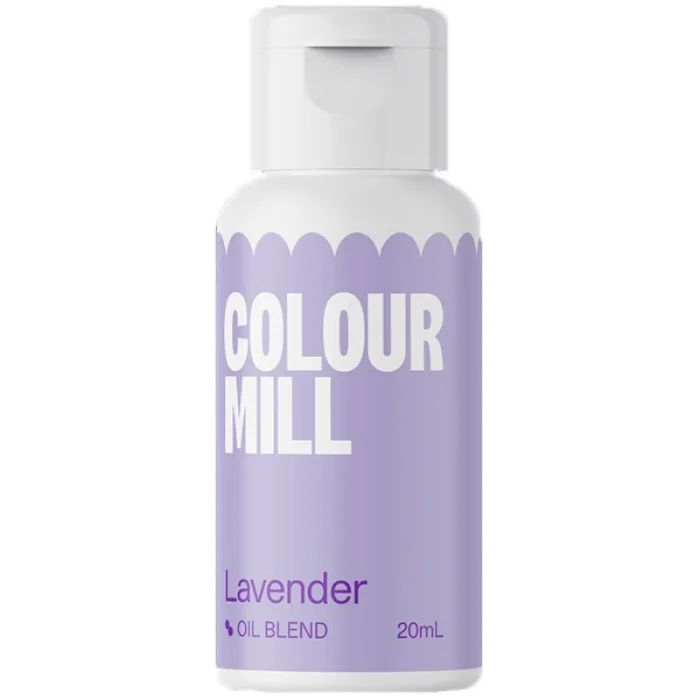 Colorante Lavanda a Base Olio Lavander (20ml) Colorante Alimentare per Dolci e Torte Cake Design Colour Mill.