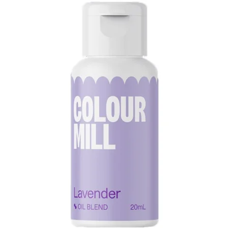 Colorante Lavanda a Base Olio Lavander (20ml) Colorante Alimentare per Dolci e Torte Cake Design Colour Mill.