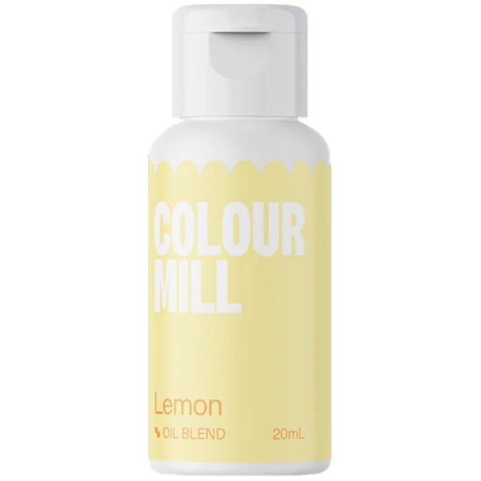 Colorante Giallo Limone a Base Olio Lemon (20ml) Colorante Alimentare per Dolci e Torte Cake Design Colour Mill.