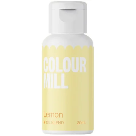 Colorante Giallo Limone a Base Olio Lemon (20ml) Colorante Alimentare per Dolci e Torte Cake Design Colour Mill.