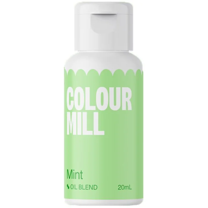Colorante Verde Menta a Base Olio Mint (20ml) Colorante Alimentare per Dolci e Torte Cake Design Colour Mill.