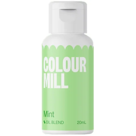 Colorante Verde Menta a Base Olio Mint (20ml) Colorante Alimentare per Dolci e Torte Cake Design Colour Mill.