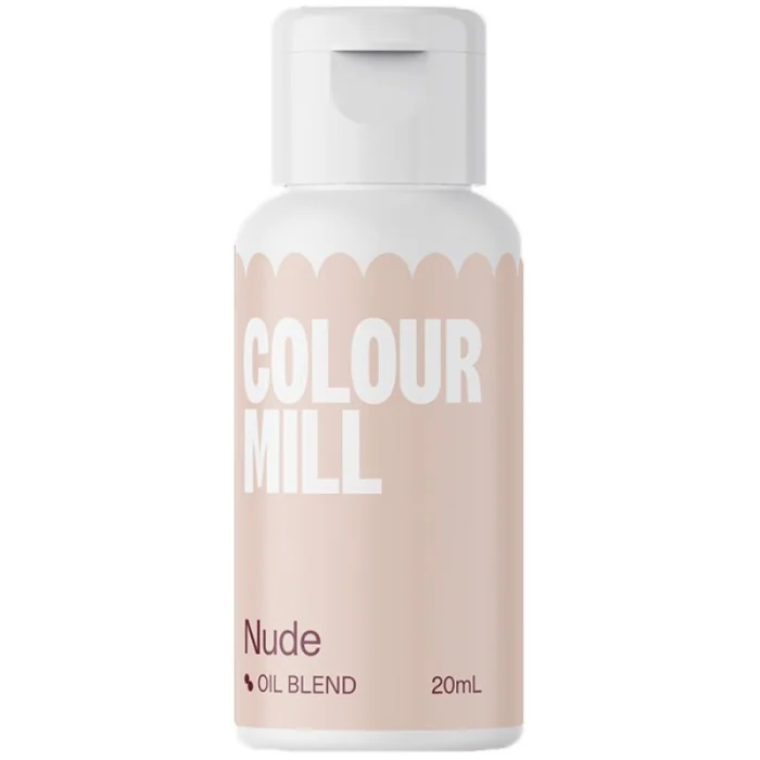 Colorante Rosa Pelle a Base Olio Nude (20ml) Colorante Alimentare per Dolci e Torte Cake Design Colour Mill.