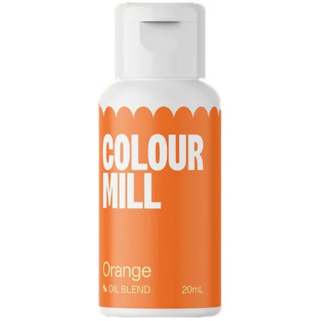 Colorante Arancione a Base Olio Orange (20ml) Colorante Alimentare per Dolci e Torte Cake Design Colour Mill.