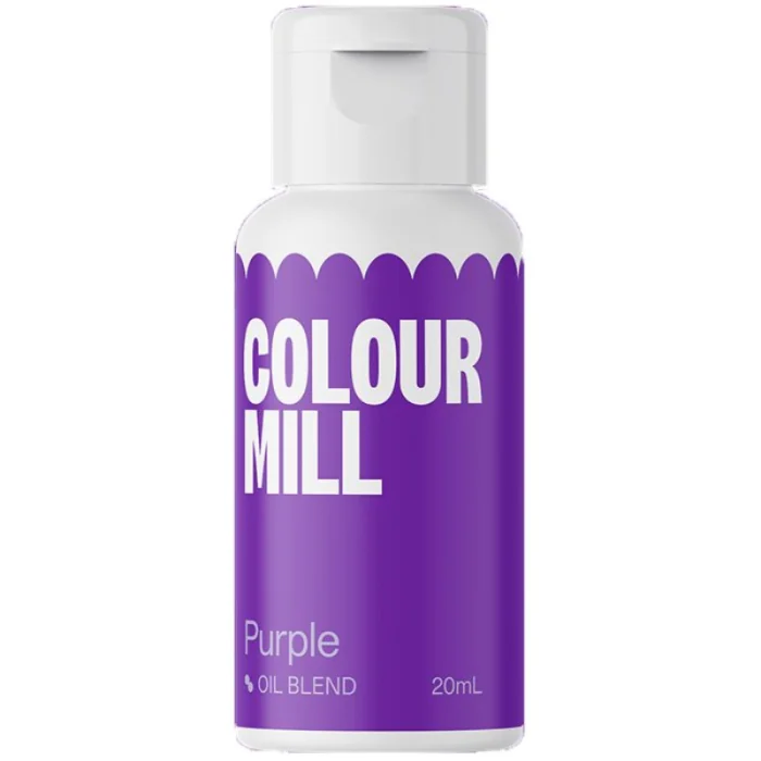 Colorante Viola a Base Olio Purple (20ml) Colorante Alimentare per Dolci e Torte Cake Design Colour Mill.