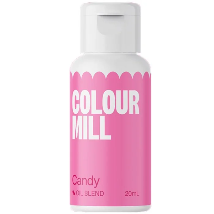Colorante Rosa Scuro a Base Olio Candy (20ml) Colorante Alimentare per Dolci e Torte Cake Design Colour Mill.