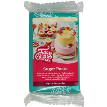 PASTA DI ZUCCHERO TURCHESE (250G) FUNCAKES