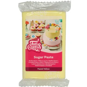 PASTA DI ZUCCHERO GIALLO PASTELLO (250G) FUNCAKES