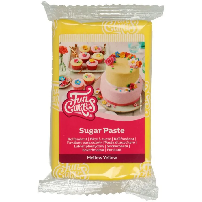 PASTA DI ZUCCHERO GIALLO  (250G) FUNCAKES