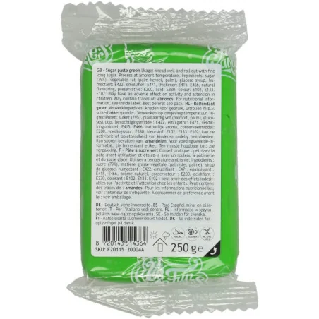 PASTA DI ZUCCHERO VERDE CHIARO (250G) FUNCAKES