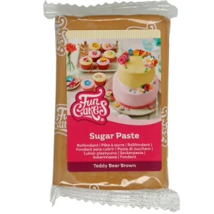 PASTA DI ZUCCHERO MARRONE ORSETTO (250G) FUNCAKES 2
