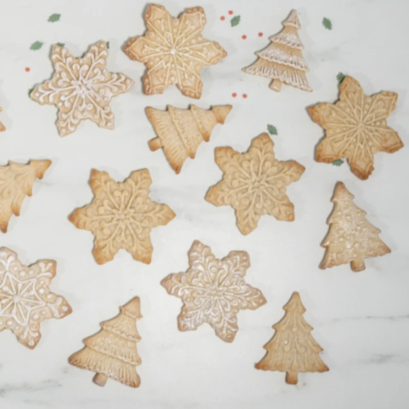 Stampo per dolci e biscotti Alberi e Fiocchi di Neve by Karen Davies