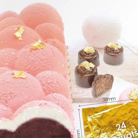 Foglie oro per decorazioni Scrapcooking (4pz)