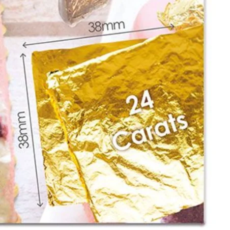 Foglie oro per decorazioni Scrapcooking (4pz)