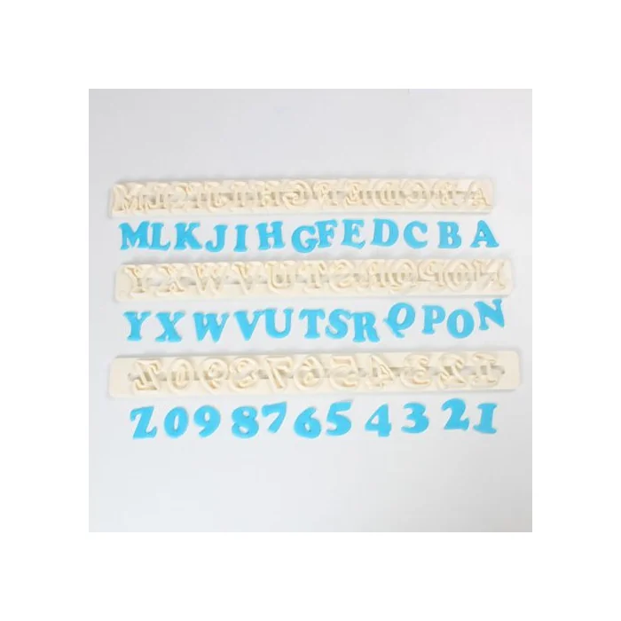 TAGLIAPASTA ALFABETO E NUMERI ART DECO MAIUSCOLO  TAPPITS FMM