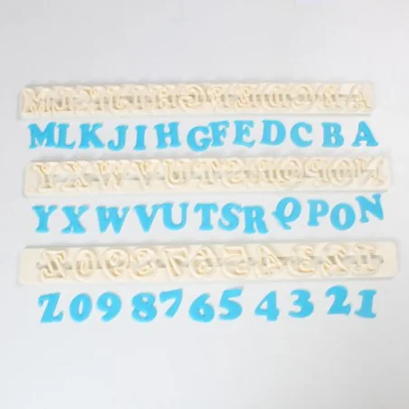 TAGLIAPASTA ALFABETO E NUMERI ART DECO MAIUSCOLO  TAPPITS FMM