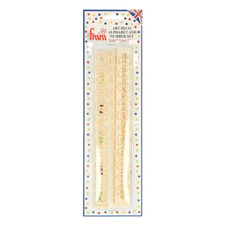 TAGLIAPASTA ALFABETO E NUMERI ART DECO MAIUSCOLO  TAPPITS FMM