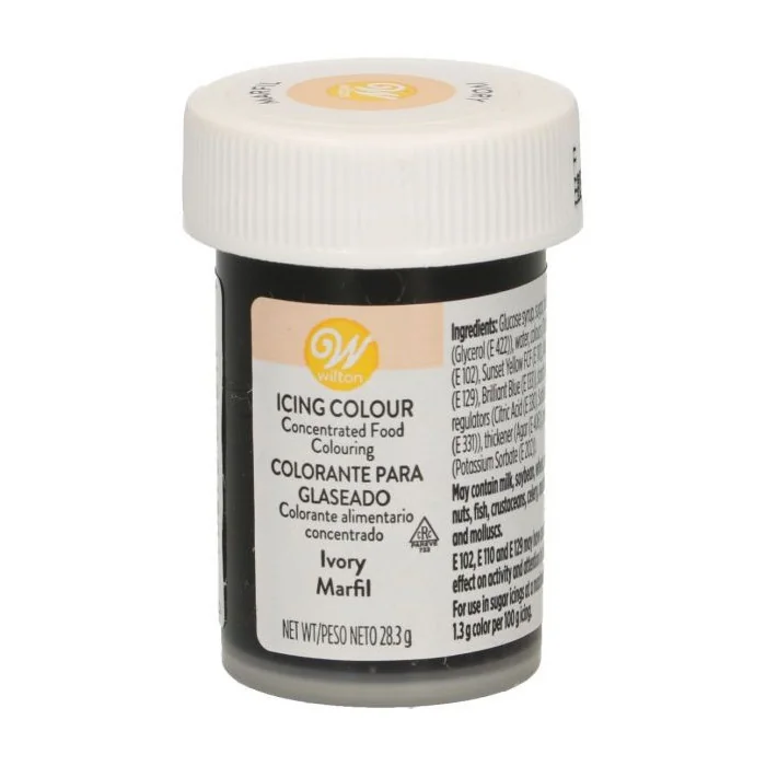 Colorante in gel Avorio Wilton Colorante Alimentare per Dolci e Torte Cake Design WILTON