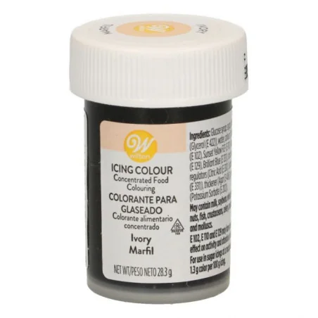 Colorante in gel Avorio Wilton Colorante Alimentare per Dolci e Torte Cake Design WILTON