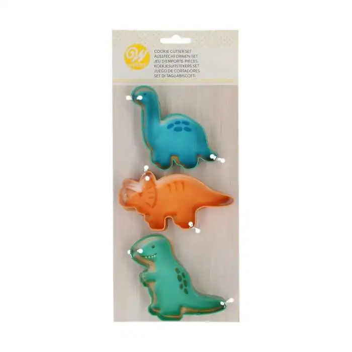 Set 3 Tagliapasta Dinosauri Wilton