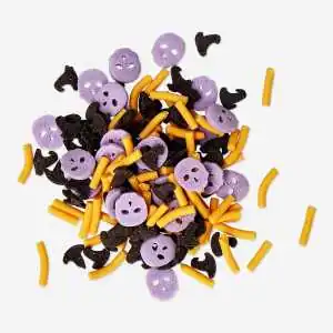 Decorazioni Cappello di Strega e Teschi di zucchero (55g) 2