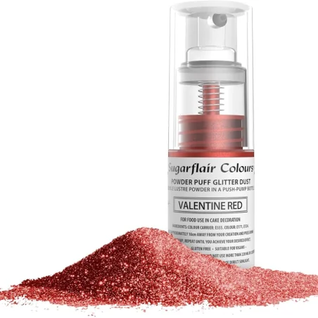 Glitter Spray Rosso (10GR) Pompetta Sugarflair