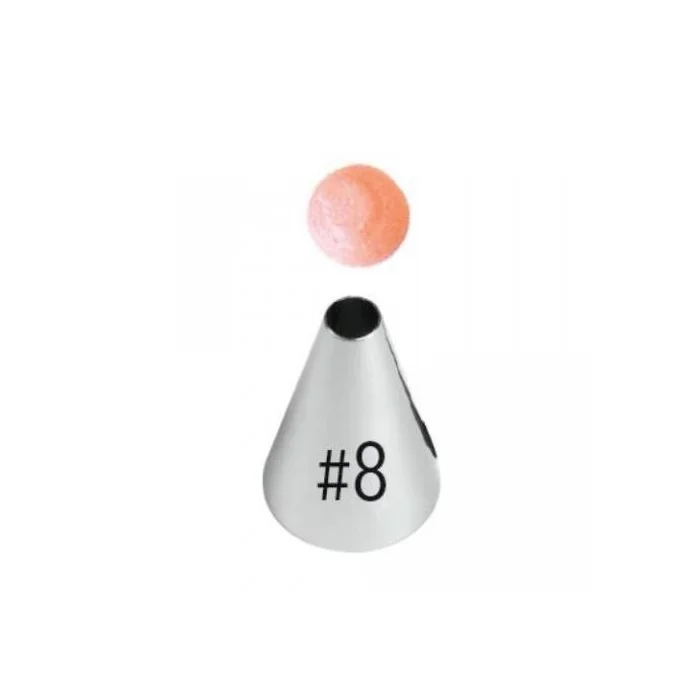 Beccuccio n. 8 Rotondo Cardato Wilton Decorazioni dolci e Cupcakes con Sac a Poche