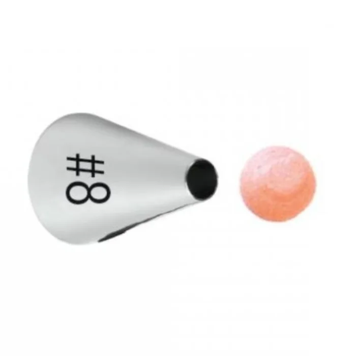 Beccuccio n. 8 Rotondo Cardato Wilton Decorazioni dolci e Cupcakes con Sac a Poche