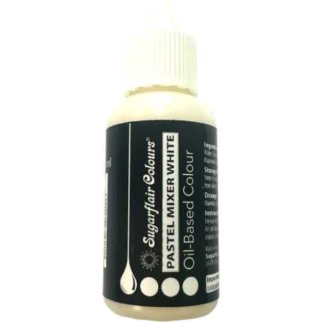 Colorante Bianco a base Olio Sugarflair (30ML) Colorante Alimentare per Dolci e Torte Cake Design SUGARFLAIR
