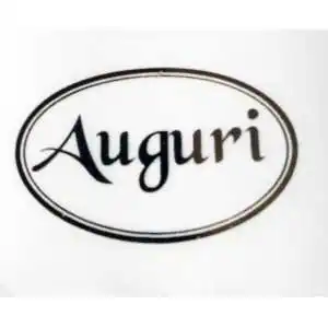 STICKERS ADESIVI  AUGURI OVALI CON STAMPA ORO (10PZ)
