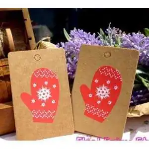 TAG ETICHETTE GUANTI NATALE (5PZ)