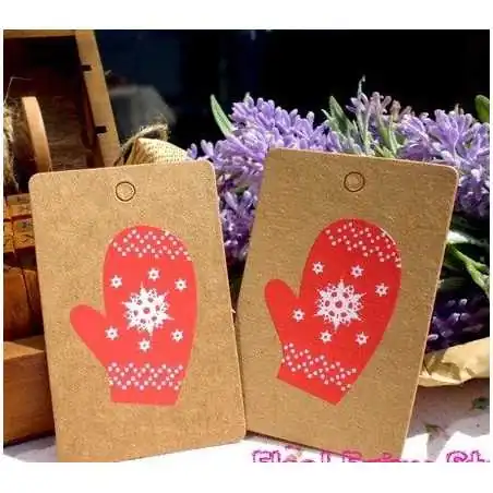 TAG ETICHETTE GUANTI NATALE (5PZ)