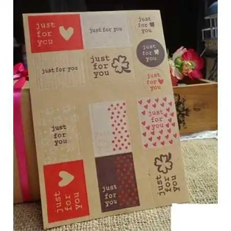 STICKERS ADESIVI  JUST FOR YOU (11PZ)