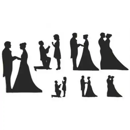 TAGLIAPASTA SILHOUETTE MATRIMONIO PATCHWORK WEDDING